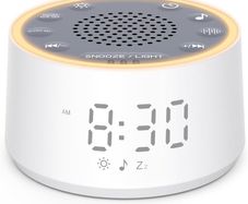 Dreamegg White Noise Machine - D1 Nova Sound Machine for Baby Adult, 25 Soothing Sounds, 9 Night Lights, Dimmable Display, Ideal Sleep Aid for Heavy Sleepers Bedroom