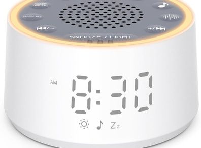 Dreamegg White Noise Machine - D1 Nova Sound Machine for Baby Adult, 25 Soothing Sounds, 9 Night Lights, Dimmable Display, Ideal Sleep Aid for Heavy Sleepers Bedroom