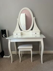 Vanity table and stool