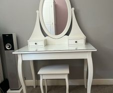Vanity table and stool