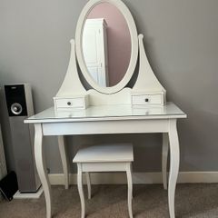 Vanity table and stool