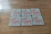 6 Coasters - Almost New - one month old