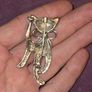 Ladies Cat Brooch Image 2