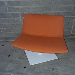 Plush orange chair
