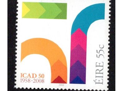 2008 Ireland 50th Anniversary of the Institute of Creative Advertising and Design Commemorative Stamp Mint Never Hinged (MNH)
