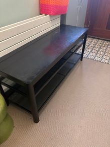 Black Glass Top Coffee Table