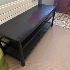 Black Glass Top Coffee Table