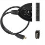 3X1 HDMI Compatible cable splitter HD 1080bp switcher adapter 3 input 1 output port hub for xbox ps4 dvd hdtv pc laptop tv Image 2