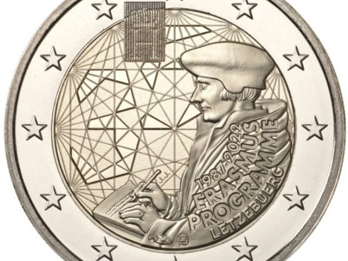Luxembourg 2 Euro Commemorative 6 Coin Set Laser And Relief Variants