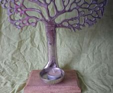 Tree of Life tea candle holder