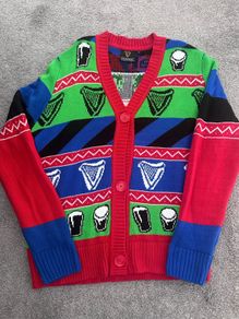 One of a kind Guinness Christmas Cardigan