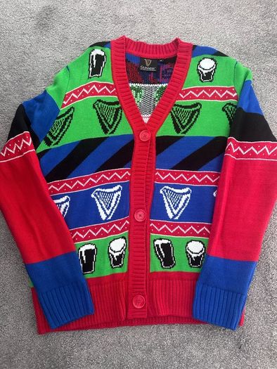 One of a kind Guinness Christmas Cardigan