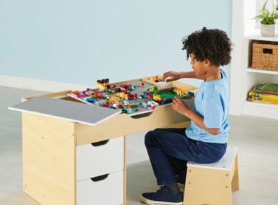Build 'n' Store Wooden Desk and Stool Base Plate B