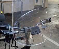 Windshield protection for handlebars