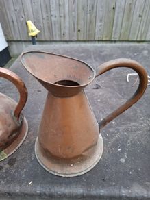 Vintage Copper jugs From The Bar Of The Gresham Hotel