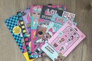 Bundle of 6 LOL Surprise Activity &amp; Sticker Books + Sticker Booklet