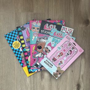 Bundle of 6 LOL Surprise Activity & Sticker Books + Sticker Booklet