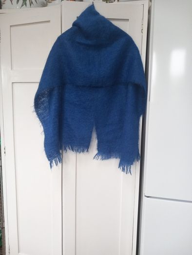 Royal Blue Mohair Wrap