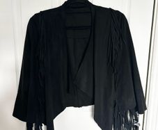 Fringe cropped jacket
