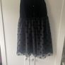 Mini mouse black and gold velour sequin polka dot tulle dress Image 2