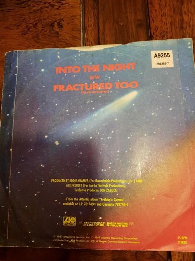 Ace Frehley (frehley's Comet): Into The Night 7 Inch Single
