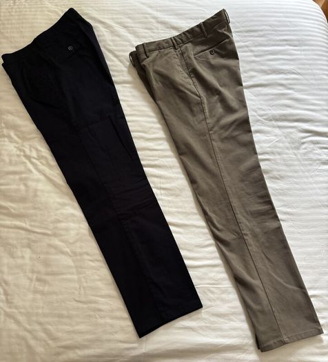 Chino men navy and khaki. 2 pairs - Set For Life