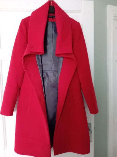 Warm Red Coat - UK 10 - Polish brand Zartex - RRP 200