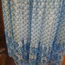 summer dress in blue and white. Wide fit . Easy crease free material.  Great for packing Image 7