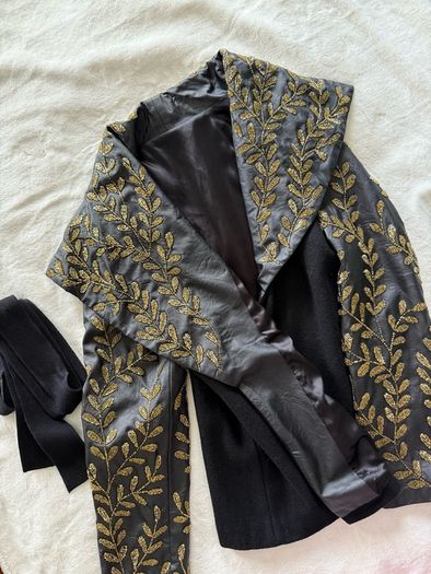 Black Gold Embroidered Jacket
