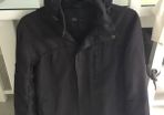 Man's Black F&F light Jacket with hood. Size Medium