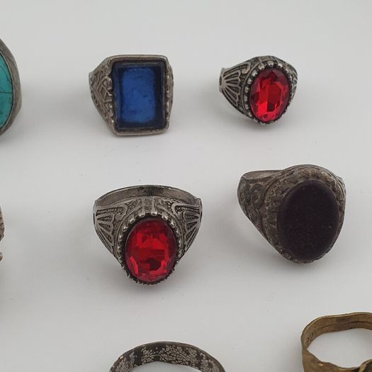 15 Old Brass Rings Traditional Mixed Design Collection