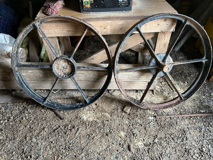 Cast iron wheels