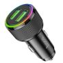 Hoco NZ14 Guerrero 36W Dual USB Port Car Charger Black Image 2