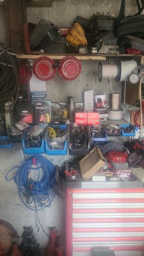 Broken lawnmowers and other tools wanted for parts. Lawnmower servicing also available!