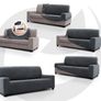 New Easystretch Fabric 3 Seater Sofa Cover-Charcoal Image 2