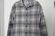 NN07 (No Nationality) Men's Grey Check Shirt - size large