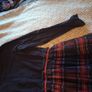 name it navy and check dress Image 5