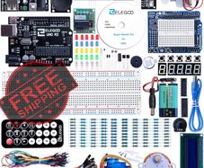 NEW SALE | UNO R3 Project Super Starter Kit Compatible with Arduino IDE with Tutorial, 5V Relay, UNO R3 Board, Power Supply Module, Servo Motor, Prototype Expansion Board