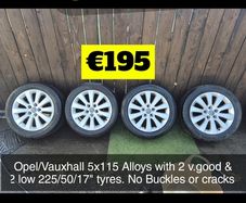 Various Opel / Vaxhaul, 5x115 Alloy Wheels / Steel Wheel & Space Savers - 16" 17" 18" @ OCG