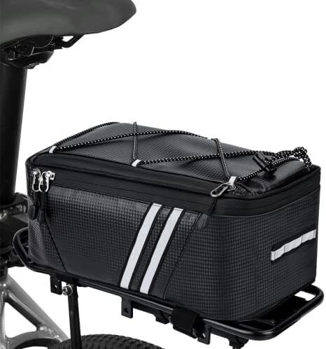 Bicycle Rear Seat Bag MTB Bike Rack Bag Trunk Pannier Cycling Large Capacity Waterproof Travel Bike Bag With Rain Cover