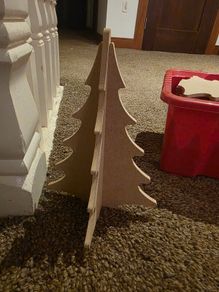 wooden xmas tree