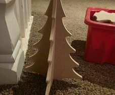wooden xmas tree