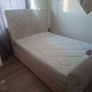 Diamond tuned double bed,beige & mattress Image 5