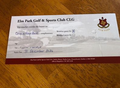 4 Ball Elm Park Golf Voucher
