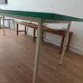 Dining table green table designer table contemporary Image 3
