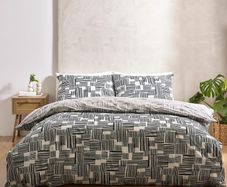 Catherine Lansfield Reversible Double Duvet Cover Set