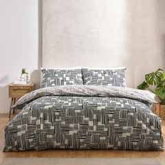 Catherine Lansfield Reversible Double Duvet Cover Set