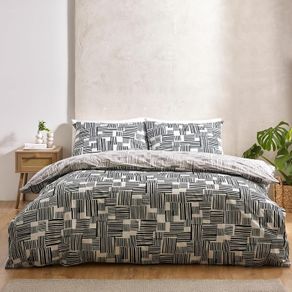Catherine Lansfield Reversible Double Duvet Cover Set