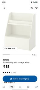 Ikea  book display with storage