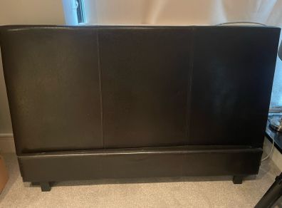 Very Sturdy 4Ft 6 Leather Double Bed Frame - Can Deliver